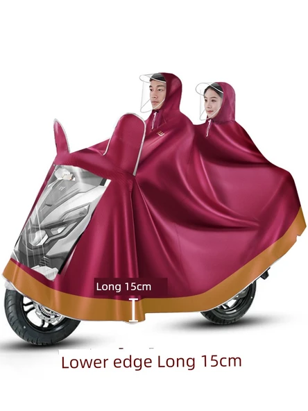 9XL Çift Motosiklet Yağmurluğu - Ekstra Geniş Ayakkabılı - 10