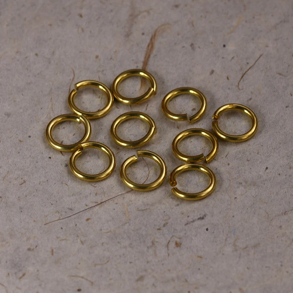DIY Sarı Bakır Açık Halka - 2.0*13mm