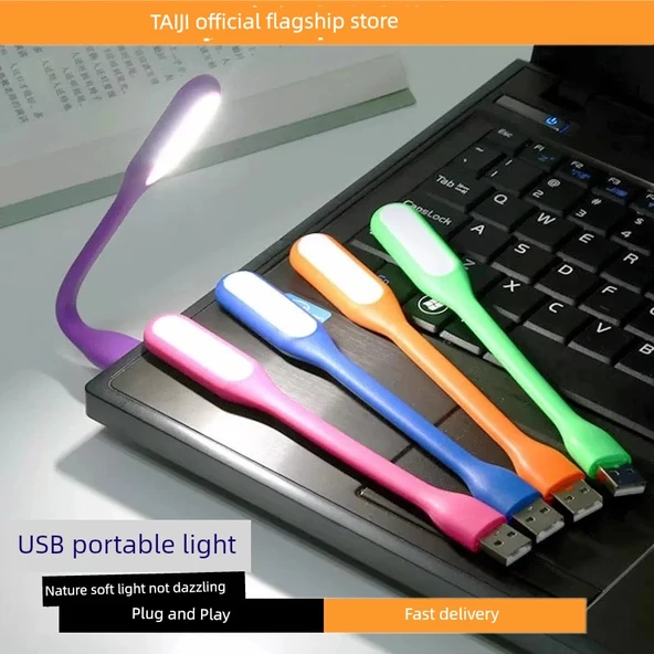 USB Mini LED Taşınabilir Lamba - Rastgele Renk - 5'li Paket - 2