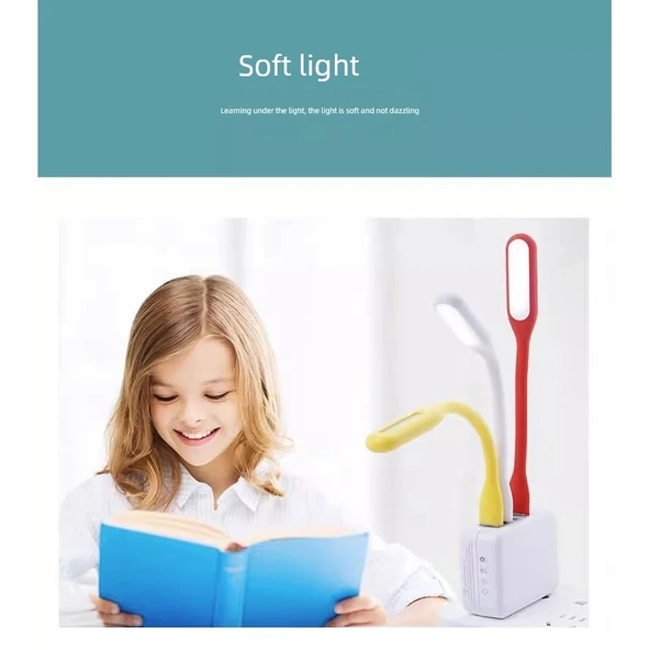USB Mini LED Taşınabilir Lamba - Rastgele Renk - 5'li Paket - 5