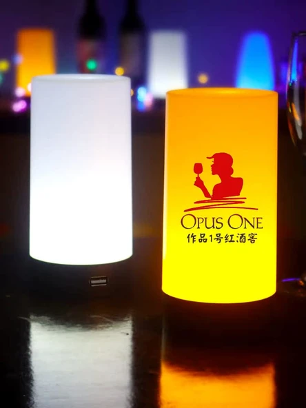 Şarj Edilebilir LED Bar Masa Lambası - Sabit Renkli - Şarjlı - Type-C - Model 1
