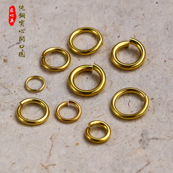 DIY Sarı Bakır Açık Halka - 3/30mm 5'li Paket - 2
