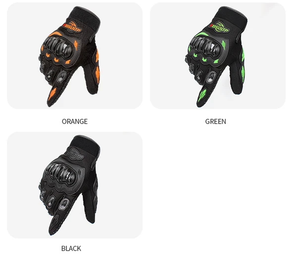 Motosiklet Bisiklet Eldiveni - Beyaz - Aşınmaya Dayanıklı - Dokunmatik Ekran - XL - 11