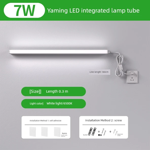 Takılabilir LED Masa Lambası - 30cm 7W Beyaz Işık - Göz Koruma