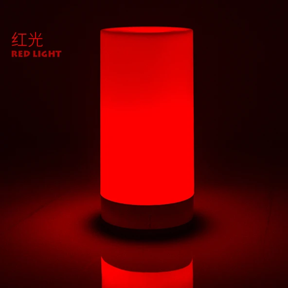 Şarj Edilebilir LED Bar Masa Lambası - Kırmızı Işık - Baskılı - Type-C