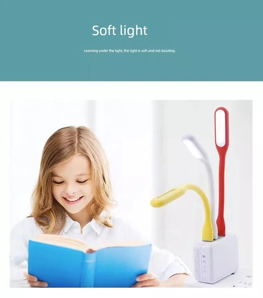 USB Mini LED Taşınabilir Lamba - Rastgele Renk - 5'li Paket - 10