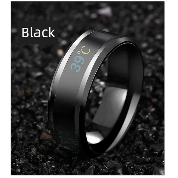 Sıcaklık Hassasiyetli Akıllı Yüzük - Gümüş 59.5mm - 2