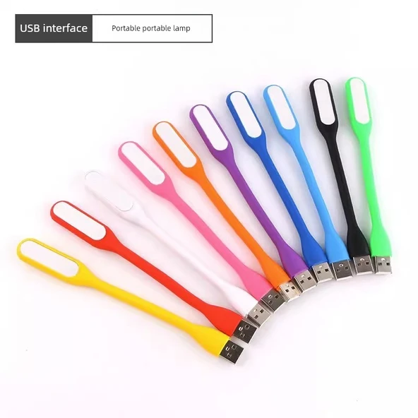 USB Mini LED Taşınabilir Lamba - Rastgele Renk - 2 Düzine Paket - 6