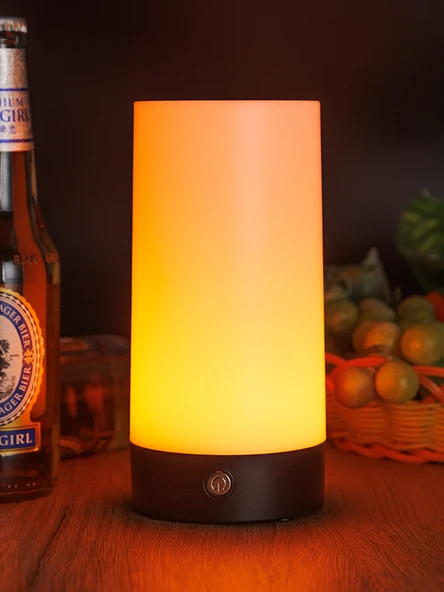 Şarj Edilebilir LED Bar Masa Lambası - Sıcak Beyaz - Baskılı - Type-C - 2