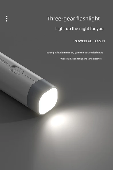 Beyaz LED Masa Lambası - 1200mA - Telefon Tutuculu - 9