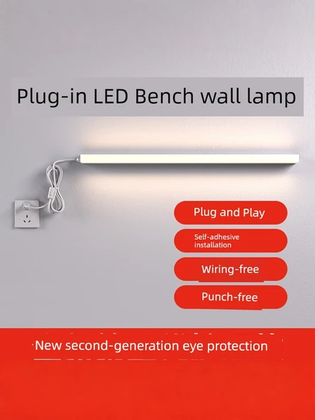 Takılabilir LED Masa Lambası - 60cm 10W Doğal Işık - Göz Koruma - 2
