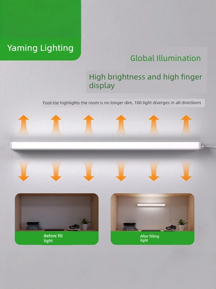 Takılabilir LED Masa Lambası - 60cm 10W Doğal Işık - Göz Koruma - 4