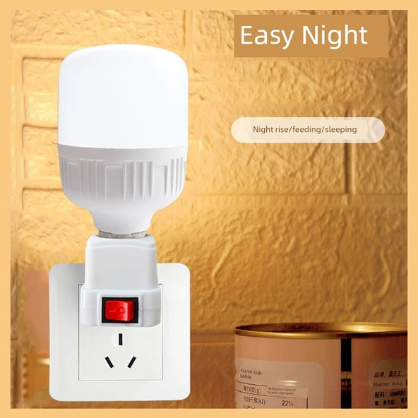 Anahtarlı LED Lamba - 15W LED Ampul - Beyaz Işık