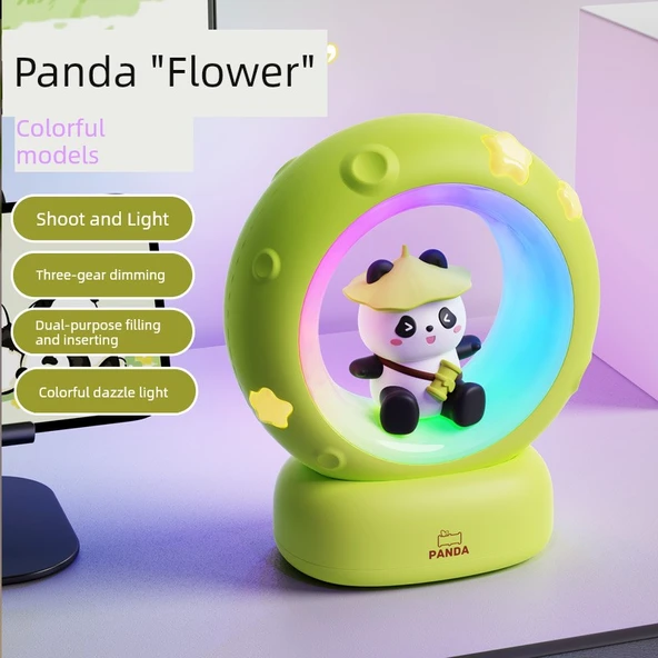 Şarj Edilebilir LED Gece Lambası - Renkli Panda