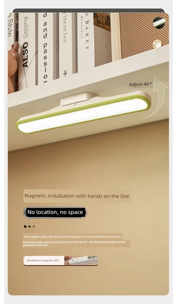 Dokunmatik LED Masa Lambası - 3000mAh Şarjlı - 40° Ayarlanabilir Açı - Kademesiz Dimleme - Üç Renk Ayarı - 11