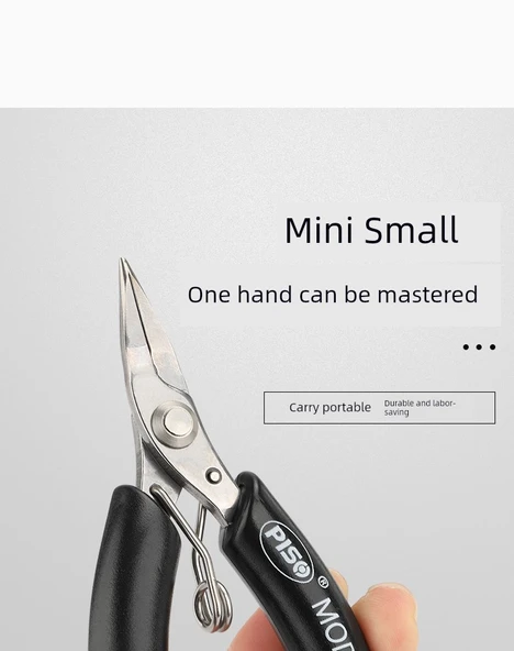 Mini Takı Pensesi Seti - 2 Parça [Yuvarlak/Eğimli Ağız] - 7