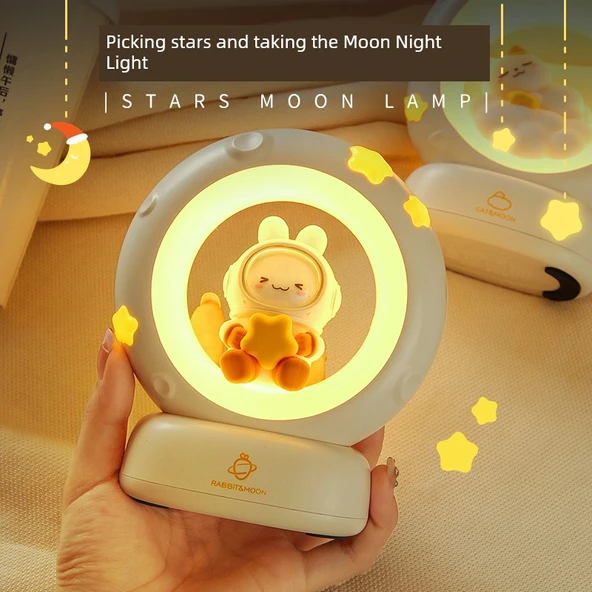 Şarj Edilebilir LED Gece Lambası - Renkli Panda - 2