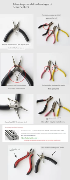 DIY Takı Pensesi - Yuvarlak Burun Pense - 7