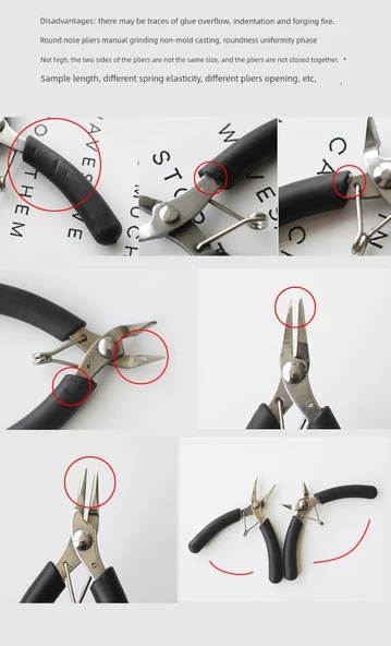 DIY Takı Pensesi - Yuvarlak Burun Pense - 8