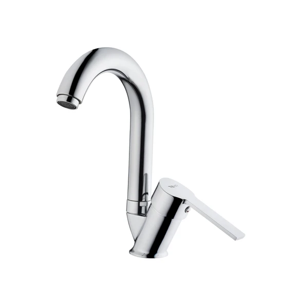 Tema Flora Kuğu Lavabo Bataryası Musluk Krom TSE li