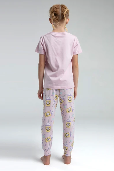 14102 Toontoy Kız Çocuk Komple Baskılı Pijama Takım 14102 - 4