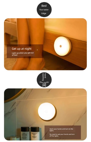 Standart Sıcak Işık Otomatik Sensörlü LED Gece Lambası - Resim 10