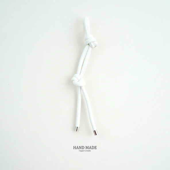 Minimalist Deri Örgü Araba Anahtarlık - No. 5 Stil H208 - Resim 9