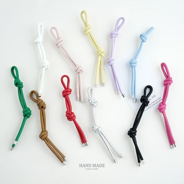 Minimalist Deri Örgü Araba Anahtarlık - No. 5 Stil H208 - Resim 2