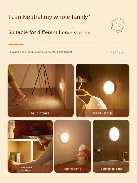 Standart Sıcak Işık Otomatik Sensörlü LED Gece Lambası - Resim 4