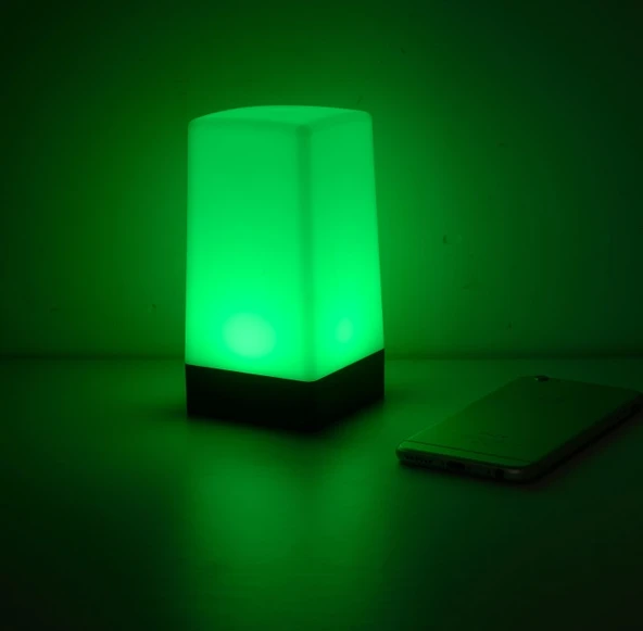 KTV Bar Masa Lambası - Dimmer Anahtarlı - Yeşil Işık + Şarj Kablosu - 2 Kat Ömürlü