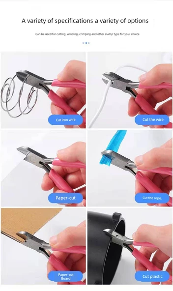 Mini El Yapımı Takı Pensesi - Bir Çift Yan Keski - 7