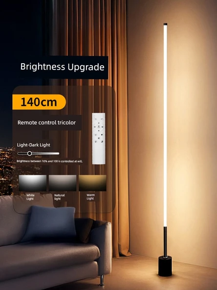 LED Zemin Lambası 140cm Uzaktan Kumandalı Üç Renk