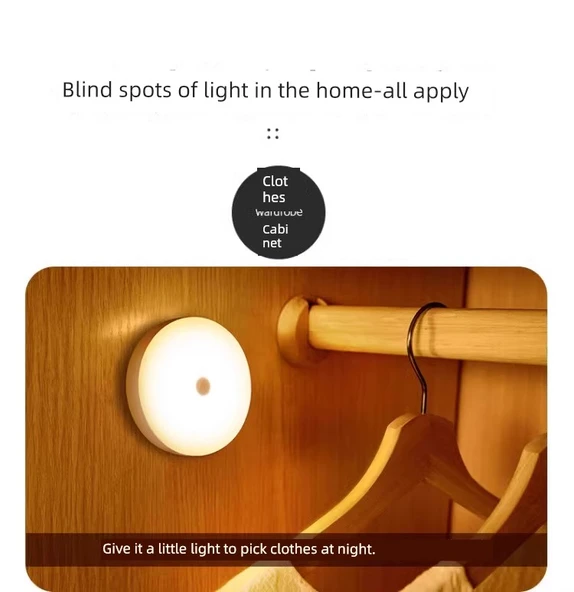 Standart Sıcak Işık Otomatik Sensörlü LED Gece Lambası - Resim 9