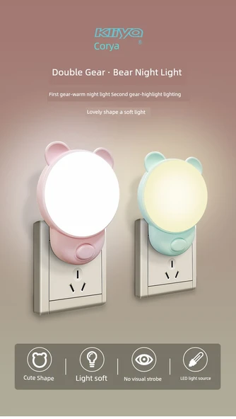 Pembe Ayıcık Gece Lambası - Resim 10