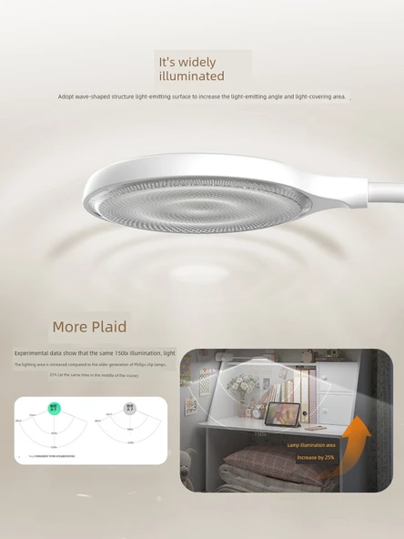 Philips Göz Koruma LED Masa Lambası - Klipsli - Dokunmatik Anahtar - Sabit Parlaklık - Beyaz - 4