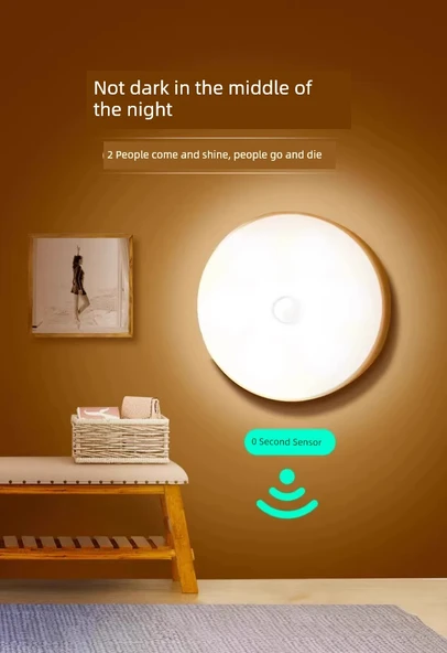 Standart Sıcak Işık Otomatik Sensörlü LED Gece Lambası - Resim 6