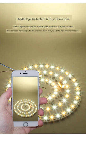 Sürücüsüz 18W 16cm LED Lamba Kartı - Sıcak Işık - 10