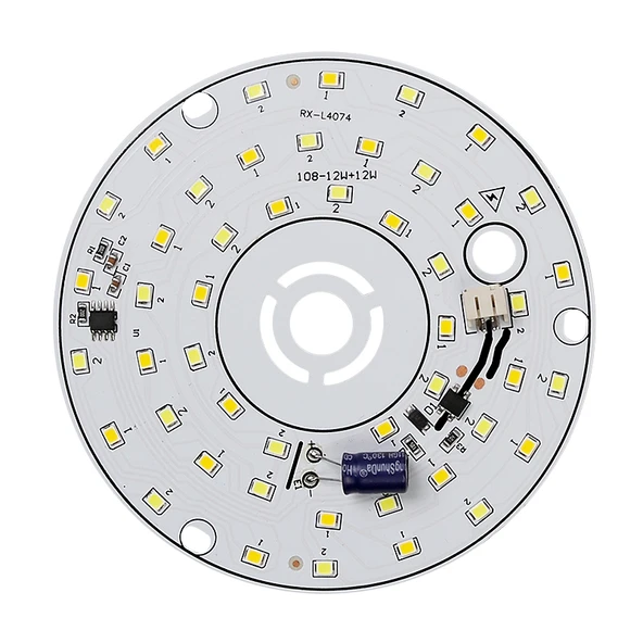Sürücüsüz 24W 20cm LED Lamba Kartı - Sıcak Işık - 5