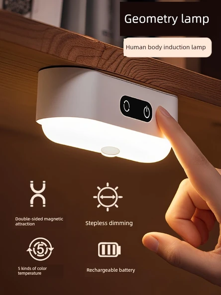 Şarj Edilebilir LED Masa Lambası Başucu Gece Lambası - 1200mA Şarjlı - Resim 2