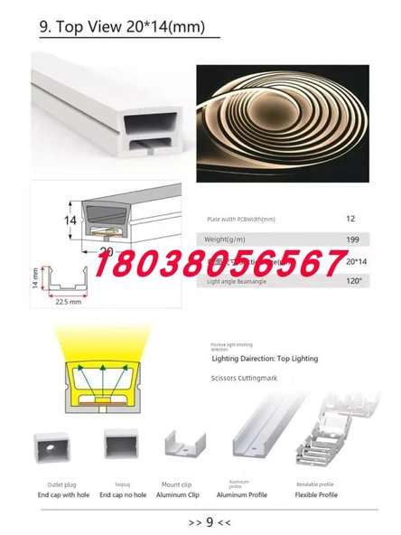 24V LED Şerit Lamba 16*16 - Beyaz - 6