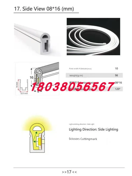 24V LED Şerit Lamba 16*16 - Beyaz - 5