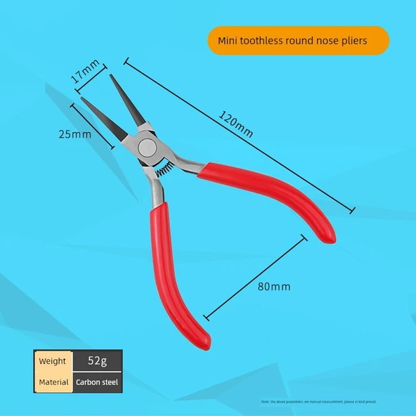 Mini El Yapımı Takı Pensesi - Yuvarlak Burun