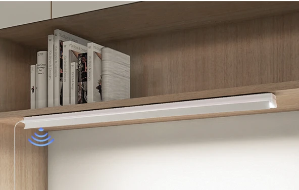 120cm Monokrom Doğal Işıklı LED Duvar Lambası - 4000K - 1.8m Kablo - 8