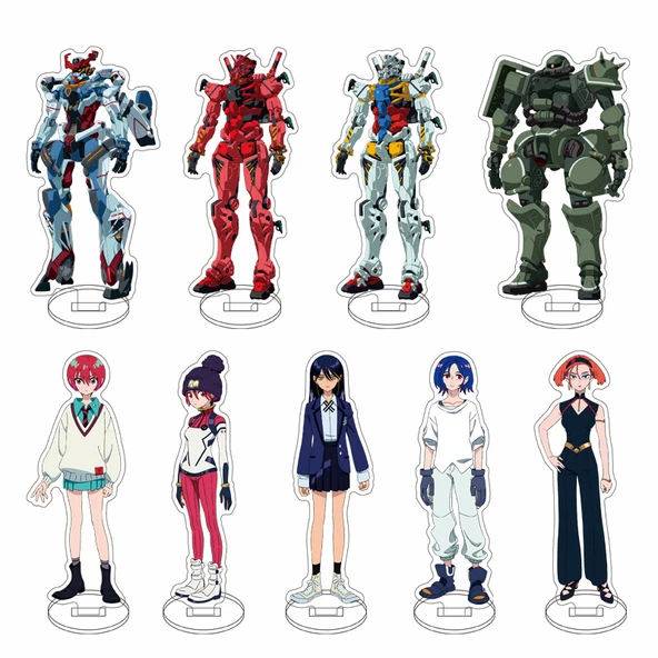 Mobile Suit Gundam Akrilik Ayaklı Stand Süs - Renk 4 - 2