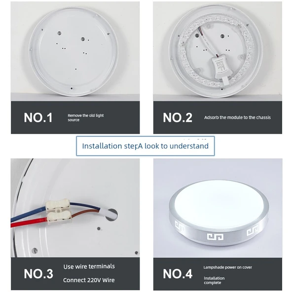 LED Tavan Lambası Modülü - 18W 15.5cm Parlak Beyaz Işık - 4