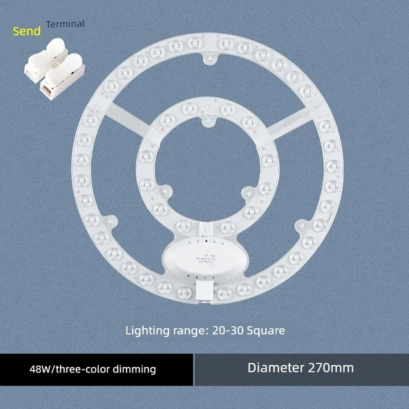 LED Tavan Lambası Modülü - 48W 27cm Üç Renkli Kısılabilir
