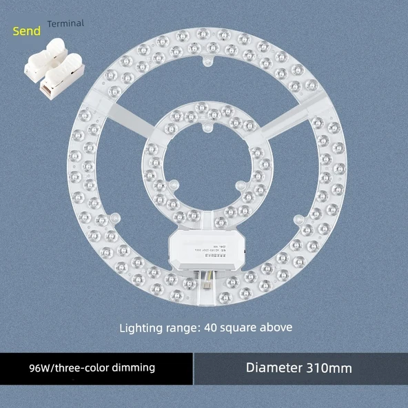 LED Tavan Lambası Modülü - 96W 31cm Üç Renkli Değişken Işık