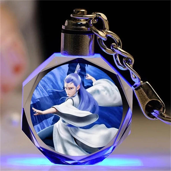 Nezha Film Karakter Anahtarlık - Xihai Ejder Kralı Teyze Ao Leap 2 Renkli Oyma Hediye Kutusu - Resim 9