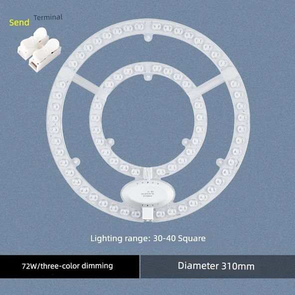 LED Tavan Lambası Modülü - 72W 31cm Üç Renkli Değişken Işık