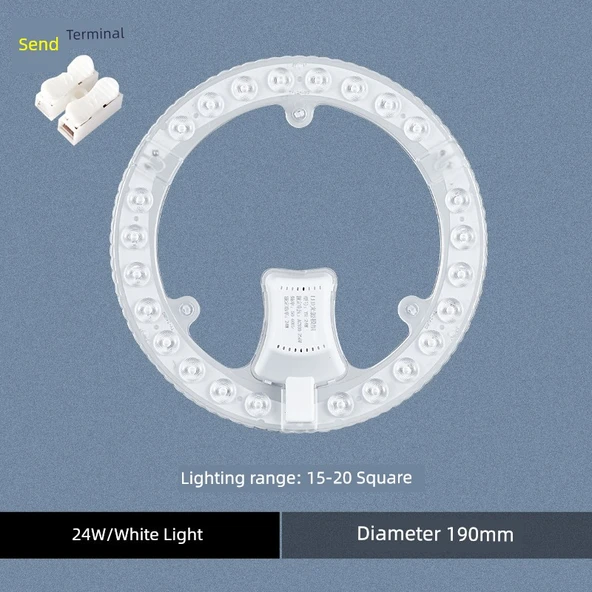 LED Tavan Lambası Modülü - 24W 19cm Parlak Beyaz Işık